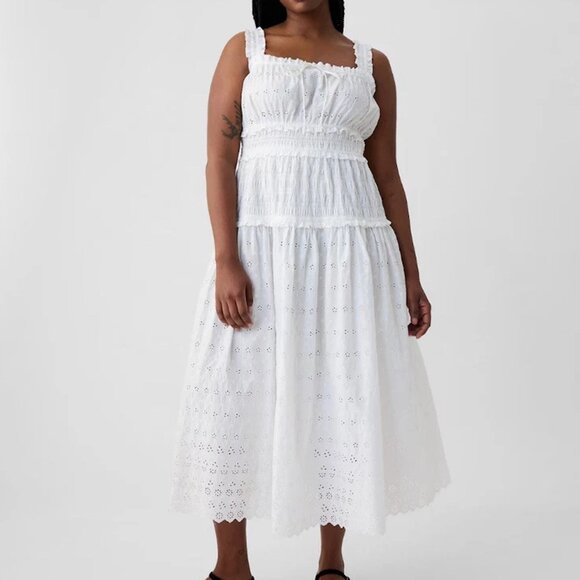 Gap × DÔEN Eyelet Midi Dress *NWT* - Picture 1 of 4